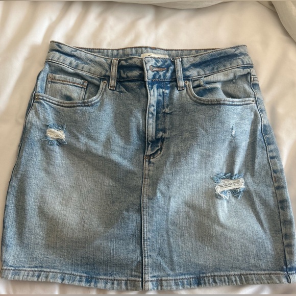 Garage denim mini skirt light wash size Small - Picture 1 of 3